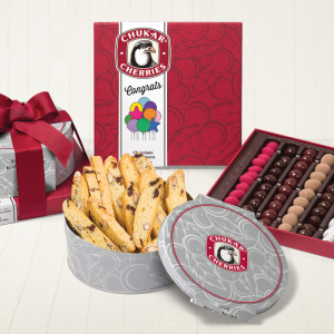 Congrats Chocolate & Biscotti Gift Tower