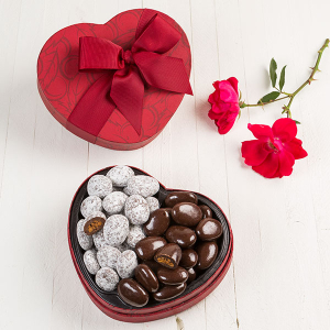 Chocolate Pecan Heart Box