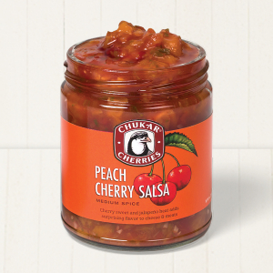 Peach Cherry Salsa Jar