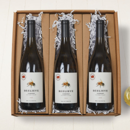 3 Chardonnay wine bottles