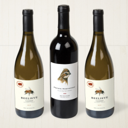 One Red Blend & Two Chardonnay Wine Box 