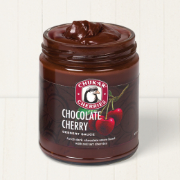 Chocolate Cherry Dessert Sauce Jar