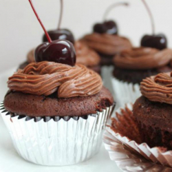Chocolate Cherry Brandy Cupcakes