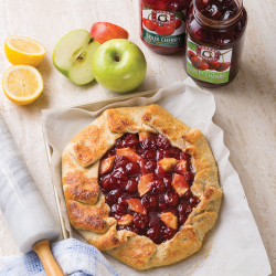 Cherry Apple Rustic Pie