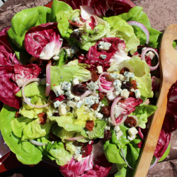 Cherry Blue-Cheese Salad