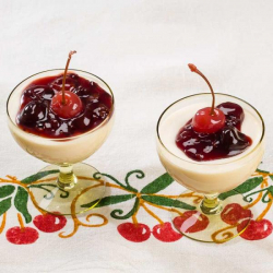 Buttermilk Cherry Panna Cotta 
