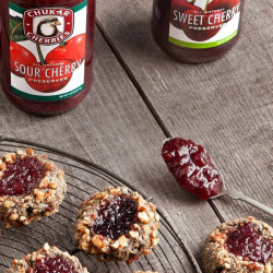 Cherry Thumbprint Cookies